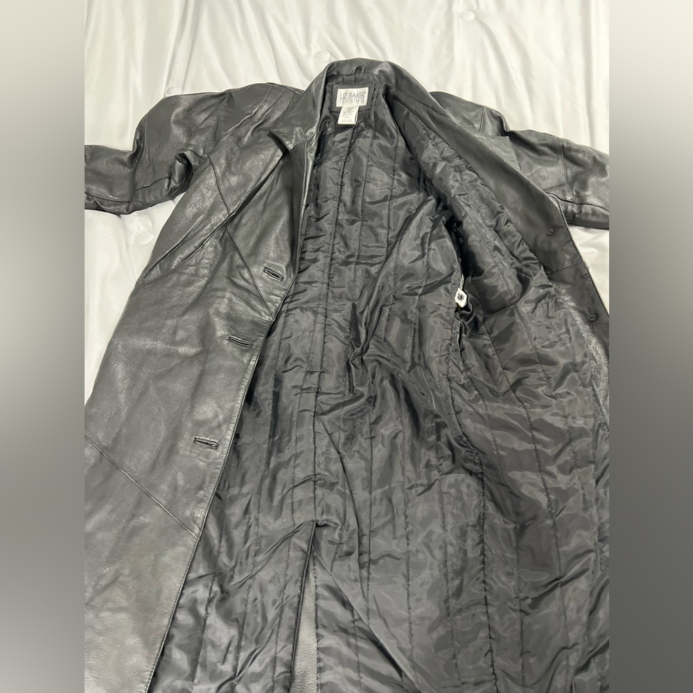 Vintage Leather Trench Coat‎ - Picture 8 of 13